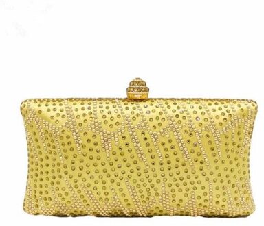 Green Emerald Crystal Evening Clutch Tassen Wedding Bag Vrouwen Diamanten Cocktail Party Keten Schouder Handtassen MIL0912 Goud