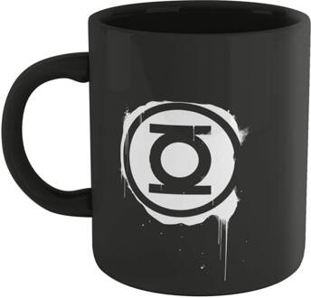 Green Lantern Graffiti Mug - Black Zwart