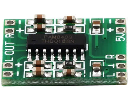 Green PAM8403 Super Mini Digital Amplifier Board 2 * 3W Class D Digital 2.5V To 5V Power Amplifier Board Efficient hot new