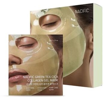 Green Tea Cica Collagen Gel Mask Set - Gezichtsmasker