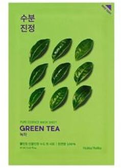 Green Tea Pure Essence Mask Sheet - Canvas Mask For Sensitive And Reddish Skin