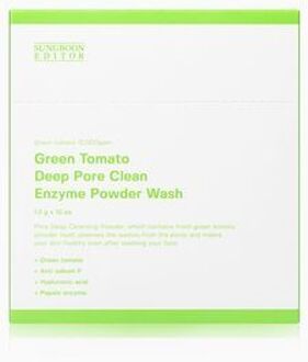 Green Tomato Deep Pore Clean Enzyme Powder Wash Travel Set 10 pcs