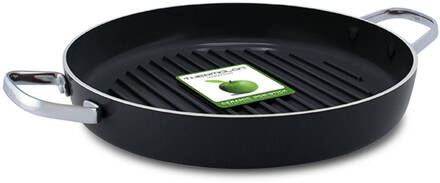 Greenpan Essentials ronde Grillpan 28 cm Zwart