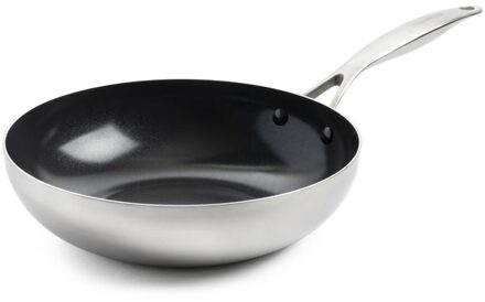 Greenpan Geneva wok 28cm Pan Grijs