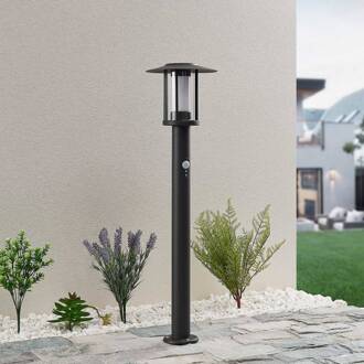 Gregory LED tuinpadverlichting, 76cm, sensor, donkergrijs, IP44