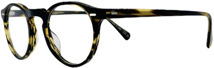 Gregory Peck Zonnebril - Rond Acetaat Oliver Peoples , Multicolor , Unisex - ONE Size