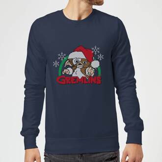Gremlins Another Reason To Hate Christmas Jumper - Navy - L Blauw