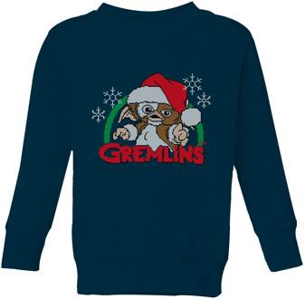 Gremlins Another Reason To Hate Christmas Kids' Christmas Jumper - Navy - 134/140 (9-10 jaar) - Navy blauw - L