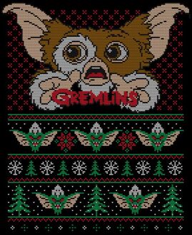 Gremlins Ugly Knit Men's Christmas T-Shirt - Black - XL Zwart