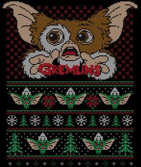 Gremlins Ugly Knit Women's Christmas T-Shirt - Black - XS