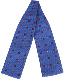 Grenadine Zijde Netjes Heren Hemels Bedrukte Stropdassen Blauw