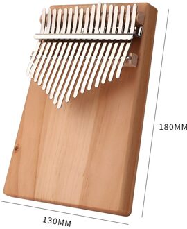 Grenen 17 Toetsen Kalimba Muziekinstrument Duim Piano Mbira W/Sticker Opbergtas Voor Muziek Liefhebbers Spelen Accessoires