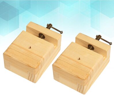 Grenen Hout Gegraveerd Afdrukken Fixing Tool Gegraveerd Seal Stone Gegraveerd Hoofdstuk Fixing Tool (9.5X6.5X4.5Cm) zoals getoond 1