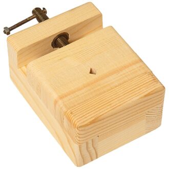 Grenen Hout Gegraveerd Afdrukken Fixing Tool Gegraveerd Seal Stone Gegraveerd Hoofdstuk Fixing Tool (9.5X6.5X4.5Cm) zoals getoond