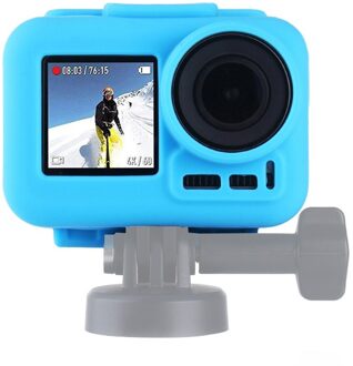 Grens Frame Zachte Siliconen Case Beschermhoes Sport Camera Accessoires Siliconen Beschermhoes voor Dji Osmo Accessoires Blauw