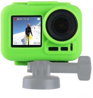 Grens Frame Zachte Siliconen Case Beschermhoes Sport Camera Accessoires Siliconen Beschermhoes voor Dji Osmo Accessoires groen