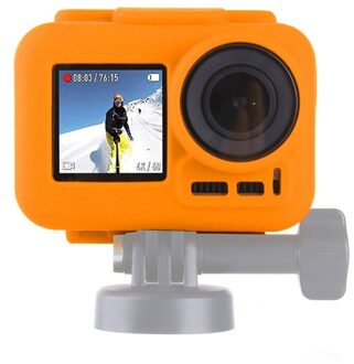 Grens Frame Zachte Siliconen Case Beschermhoes Sport Camera Accessoires Siliconen Beschermhoes voor Dji Osmo Accessoires Oranje