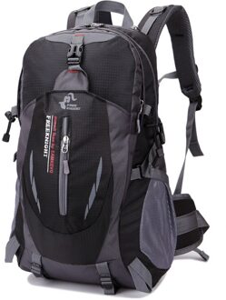 Grensoverschrijdende Stijl 30L Bergbeklimmen Huishoudens Pakket Reizen Rugzak Waterdicht Grote Capaciteit Backp zwart en wit met patroon