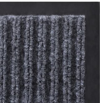 Grey PVC Door Mat 90 x 150 cm