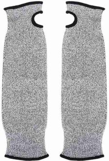 Grey Soft Comfortabele Anti Cut Arm Guard Mouwen Tuinieren Handschoenen Industriële Bescherming Gereedschap Outdoor Werk Veiligheid Accessoire Item 35cm