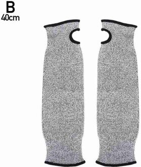 Grey Soft Comfortabele Anti Cut Arm Guard Mouwen Tuinieren Handschoenen Industriële Bescherming Gereedschap Outdoor Werk Veiligheid Accessoire Item 40cm