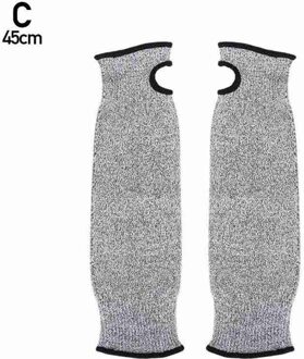 Grey Soft Comfortabele Anti Cut Arm Guard Mouwen Tuinieren Handschoenen Industriële Bescherming Gereedschap Outdoor Werk Veiligheid Accessoire Item 45cm