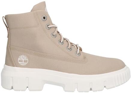 Greyfield Canvas Boots Dames grijs/beige - 41