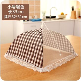 Grid Voedsel Cover Hygiëne Paraplu Stijl Voedsel Tafel Schotel Cover Barbecue Picknick Gevouwen Keukengerei Koken Maaltijd Mesh Voedsel Covers koffie