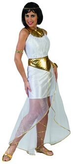 Griekse Godin kostuum Adesta Wit - Transparant