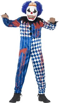 "Griezelig Halloween harlekijn clown kostuum voor kinderen - Kinderkostuums - 152/164"