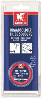 Griffon resist-3 draadsoldeer tin/koper 97/3 massief Ø 3 mm. - 100 gram