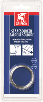 Griffon staafsoldeer tin/koper 97/3 massief Ø 6 mm. - 100 gram