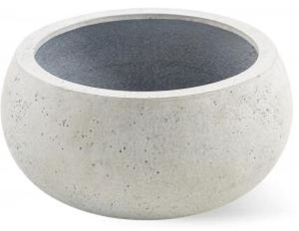 Grigio Bowl Balloon S White-Concrete 40x18