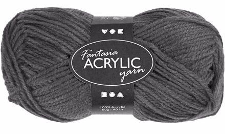 Grijs acryl 3-draads garen 80 meter