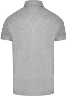 grijs poloshirt met geruite zak