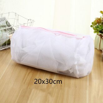 Grijs Rits Mesh Wassen Tassen Huishoudelijke Wasmachine Tas Voor Wasserij Ondergoed Bra Sokken Vuile Kleren Wasmand 20x30CM