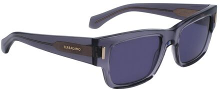 Grijze Acetaat Zonnebril Grijs - One Size