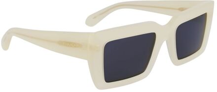 Grijze Acetaat Zonnebril - maat Grijs