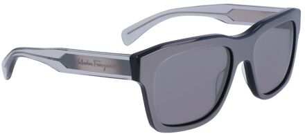 Grijze Acetaatsonnenbril Grijs