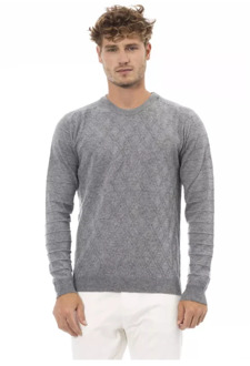 Grijze Crewneck Sweater Alpha Studio , Gray , Heren - Xl,L,M,S
