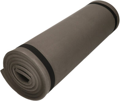 Grijze fitness/sport mat 180 x 50 cm - Fitnessmat Grijs