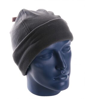Grijze fleece muts voor volwassenen S