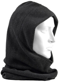 Grijze fleece muts voor volwassenen