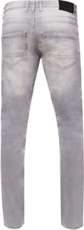 Grijze gebruikte jeansbroek "MELVIN" slim fit katoen-stretch Grijs - 32W/30L