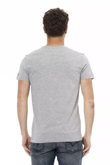 Grijze Graphic T-shirt Casual Stijl - maat Grijs