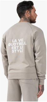 Grijze La Vie Sweater Heren Quotrell , Gray , Heren - Xl,L,M,S
