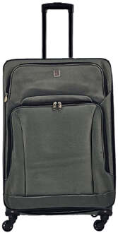 Grijze lichtgewicht koffers, 4 wielbagage, reiskoffers, zachte tassen, cabineset Grijs - One Size