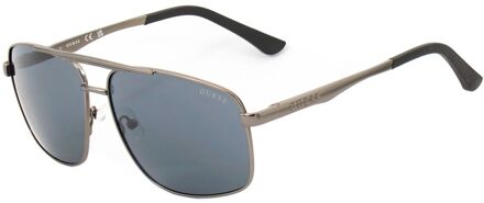 Grijze Metalen Zonnebril Grijs - One Size