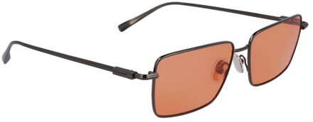 Grijze Metalen Zonnebril Grijs