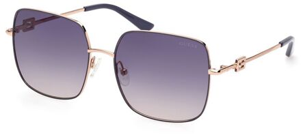 Grijze Metalen Zonnebril Grijs